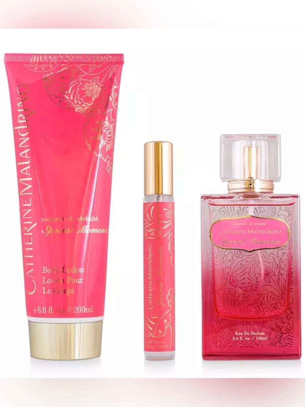 Catherine Malandrino Pink Special Moments Bath & Body Gift Set-Plus more❤️